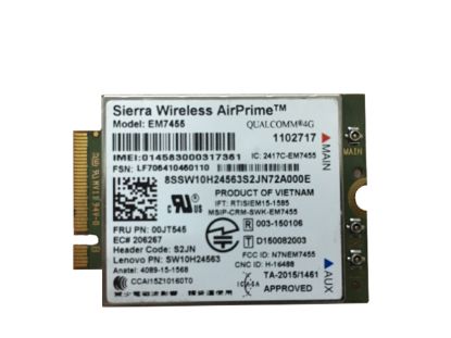 Picture of Lenovo ThinkPad L460 Laptop Board & Speaker 00JT542, 00JT545, EM7455
