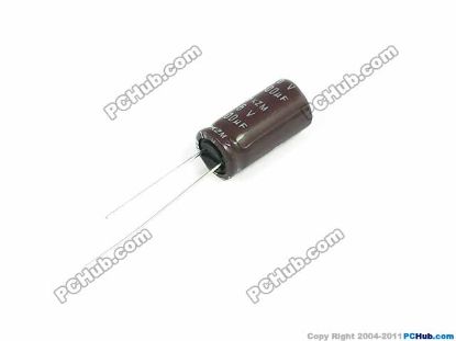 Picture of NCC Capacitor Electrolytic- <50V 16v 1500uF, 10x20mm Height